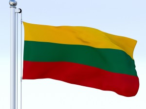 animated lithuania flag 3Dモデル