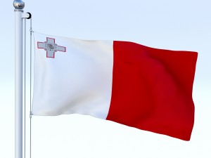 animated malta flag 3D 模型