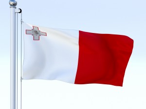 animated malta flag 3D 模型