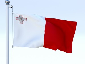 animated malta flag 3D 模型