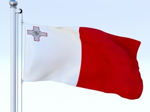 animated malta flag 3D 模型