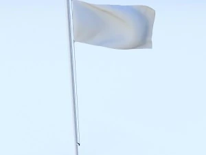 动画莱索托国旗 3D 模型