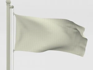 动画莱索托国旗 3D 模型