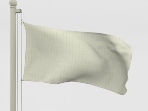 animated kyrgyzstan flag 3D Модель
