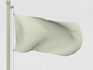 animated kyrgyzstan flag 3D Модель