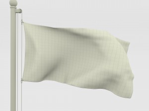 animated kyrgyzstan flag 3D Модель