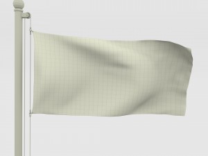 animated kyrgyzstan flag 3D Модель