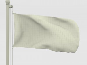 animated kyrgyzstan flag 3D Модель