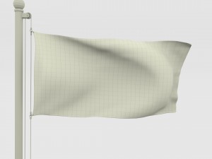 animated kyrgyzstan flag 3D Модель