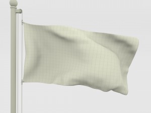 animated kyrgyzstan flag 3D Модель