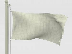 animated kyrgyzstan flag 3D Модель