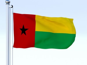 animated guinea-bissau flag 3D Model