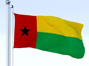 animated guinea-bissau flag 3D Model