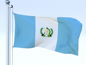 animated guatemala flag Modelo 3D