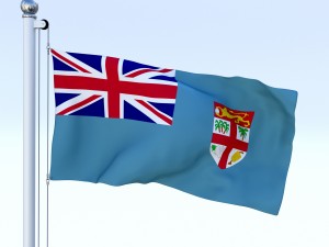 animated fiji flag 3D मॉडल