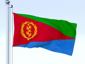 animated eritrea flag Modèle 3D