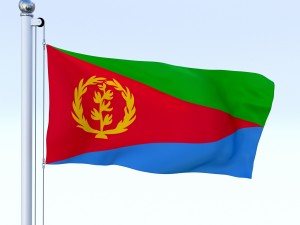 animated eritrea flag 3D 모델