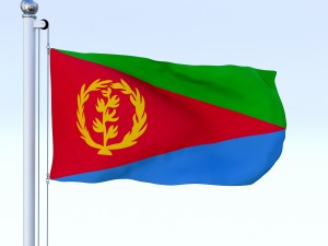 animated eritrea flag 3D 모델