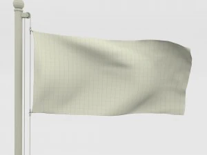 animated equatorial guinea flag 3D Model