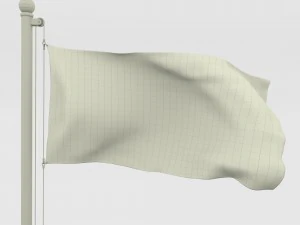 animated equatorial guinea flag 3D Model