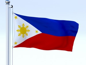 animated philippines flag 3D Model