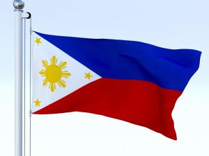 animated philippines flag 3D Model
