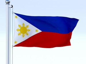 animated philippines flag 3D Model