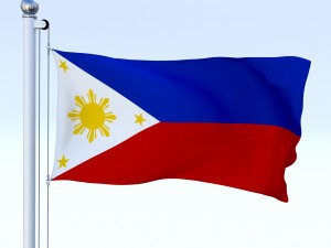 animated philippines flag 3D Model