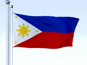 animated philippines flag 3D Model