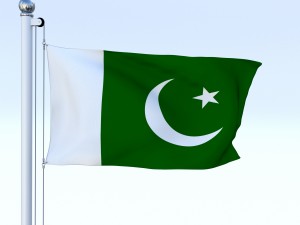 animated pakistan flag Model 3D