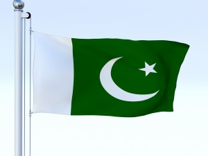 animated pakistan flag Model 3D