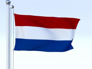animated nederlands flag 3D 模型