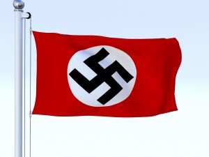 animated nazi germany flag Modelo 3D