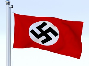 animated nazi germany flag Modelo 3D