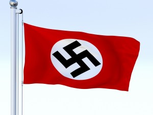 animated nazi germany flag Modelo 3D