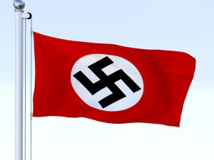 bandera animada de la alemania nazi Modelo 3D