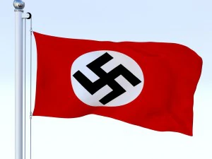 bandera animada de la alemania nazi Modelo 3D