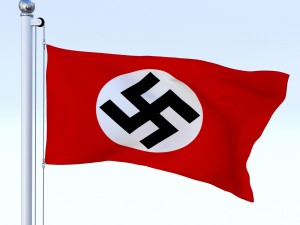 animated nazi germany flag Modelo 3D