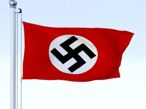 bandera animada de la alemania nazi Modelo 3D