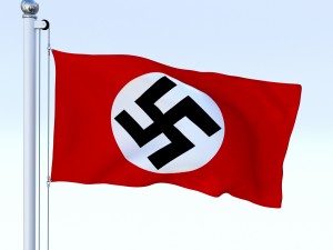 animated nazi germany flag Modelo 3D