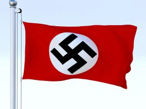 bandera animada de la alemania nazi Modelo 3D