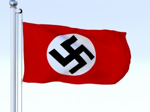 animated nazi germany flag Modelo 3D