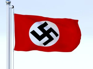 bandera animada de la alemania nazi Modelo 3D
