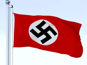 bandera animada de la alemania nazi Modelo 3D