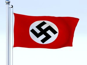 bandera animada de la alemania nazi Modelo 3D