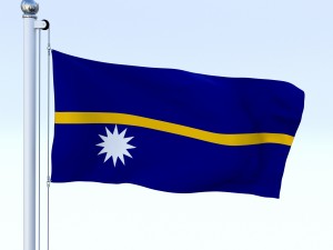 animated nauru flag 3D 모델