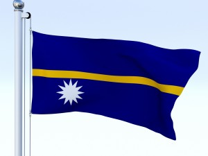 animated nauru flag 3D 모델