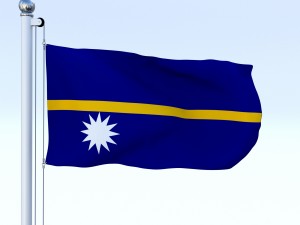 animated nauru flag 3D 모델