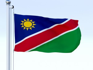 animated namibia flag 3D Model