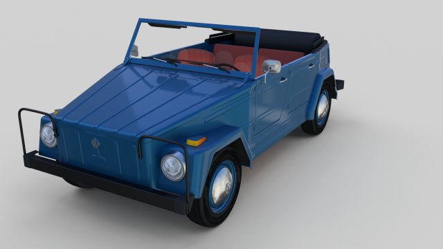 vw 181 thing with interior 3D 模型 .c4d .max .obj .3ds .fbx .stl .blend 